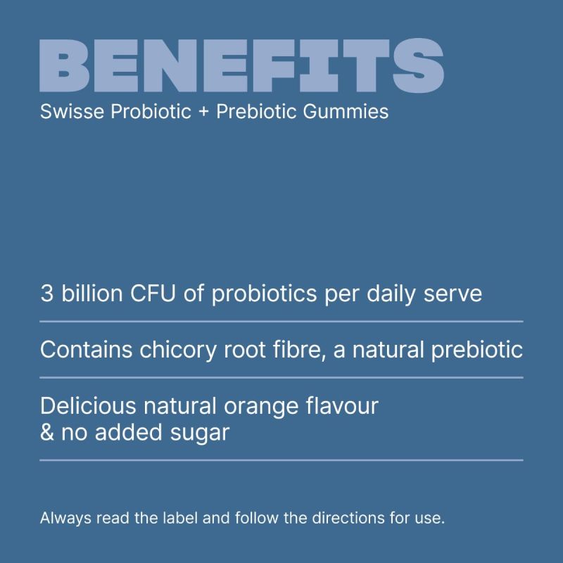 Swisse Probiotic + Prebiotic Gummies 45 Pack
