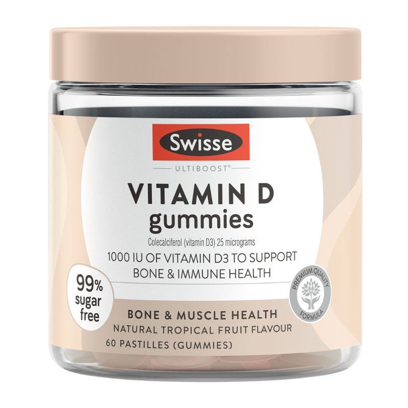 Swisse Ultiboost Vitamin D Gummies 60 Pastilles