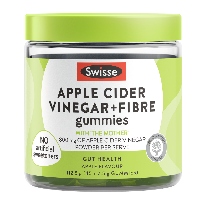 Swisse Apple Cider Vinegar + Fibre Gummies 45 Pack