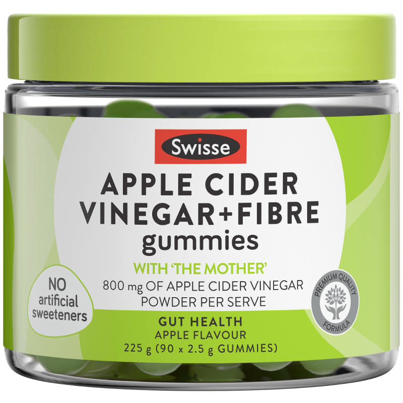 Swisse Apple Cider Vinegar + Fibre Gummies 45 Pack