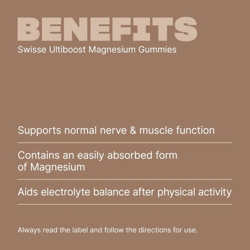 Swisse Ultiboost Magnesium Gummies 60 Gummies