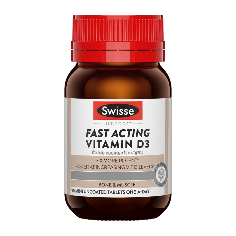Swisse Ultiboost Fast Acting Vitamin D3 90 Tablets
