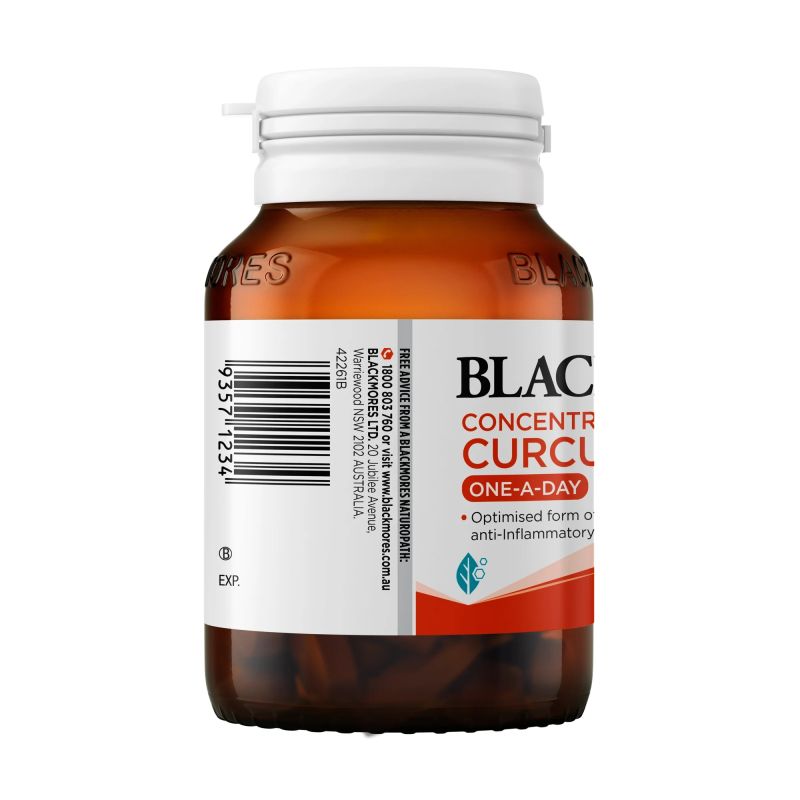 Blackmores Concentrated Curcumin One-A-Day 60 Tablets