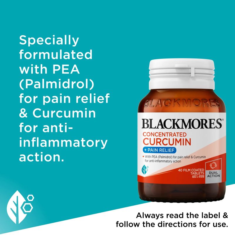 Blackmores Concentrated Curcumin + Pain Relief 40 Tablets