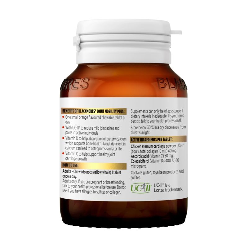 Blackmores Joint Mobility Plus With UC-II Collagen 60 Tablets