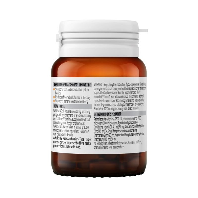 Blackmores Immune Zinc 60 Tablets
