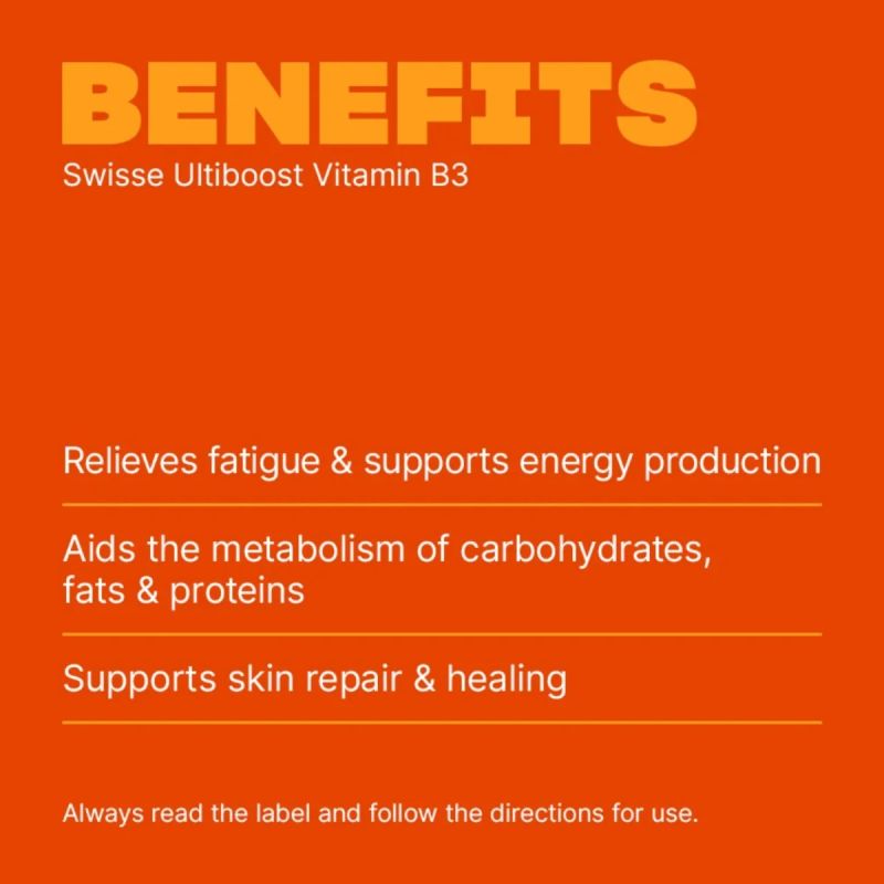 Swisse Ultiboost Vitamin B3 60 Tablets