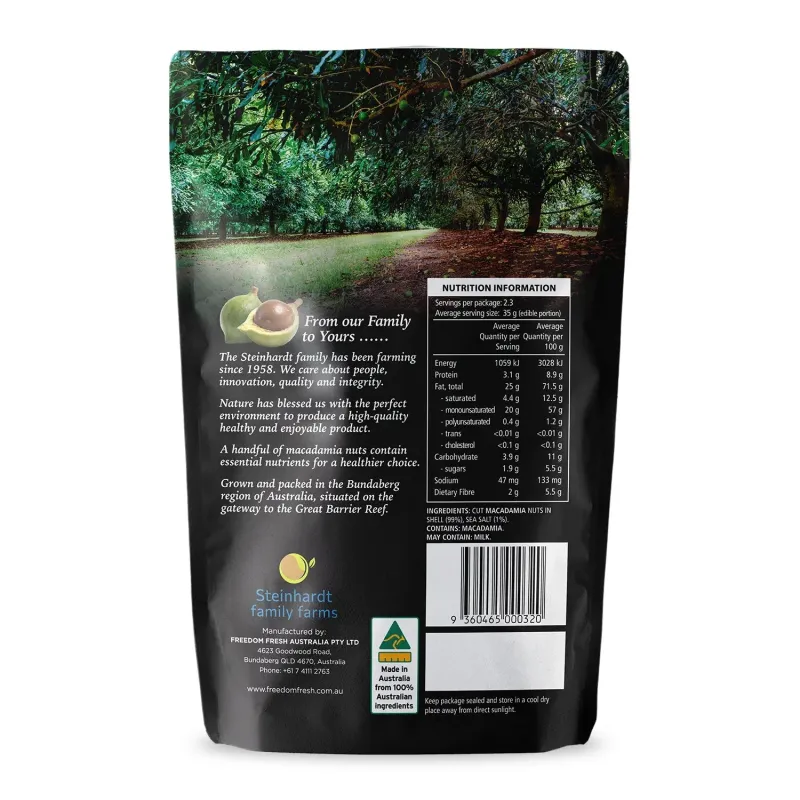 Macadamias Australia The Original Golden Crunch Macadamias Roasted Salted 225g
