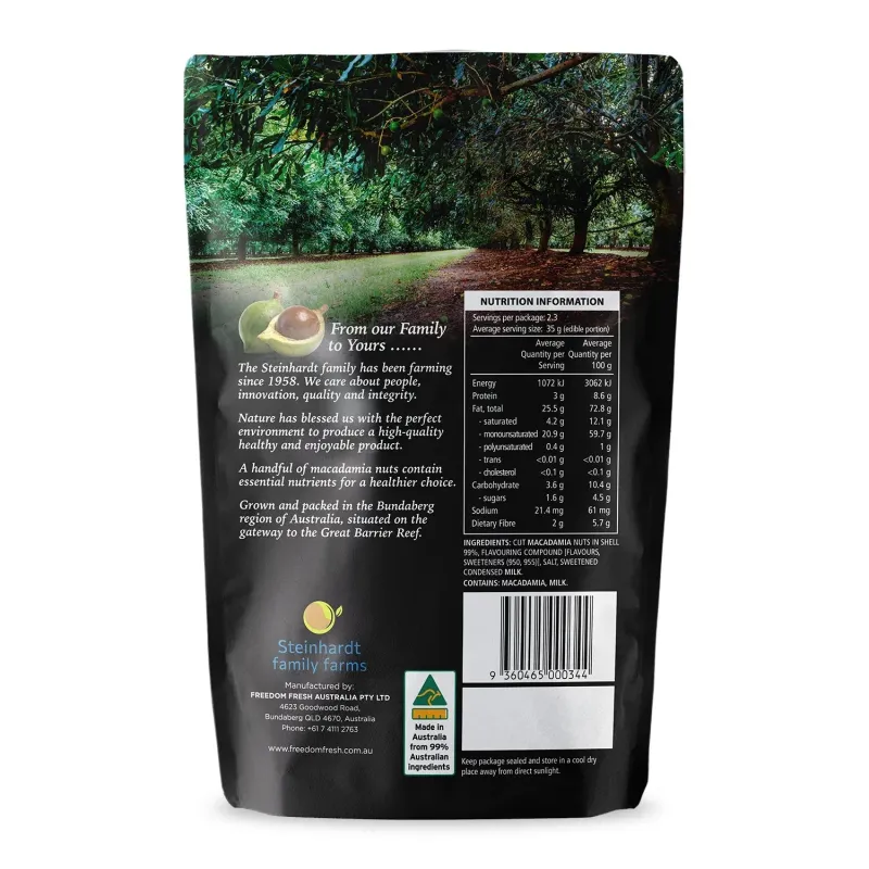 Macadamias Australia The Original Golden Crunch Macadamias Vanilla 225g