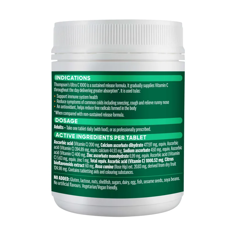 Thompson's Ultra C 1000 180 Tablets