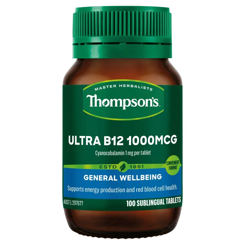 Thompson's Ultra B12 1000mcg 100 Tablets