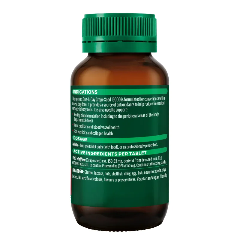 Thompson's One-A-Day Grape Seed 19000 120 Tablets