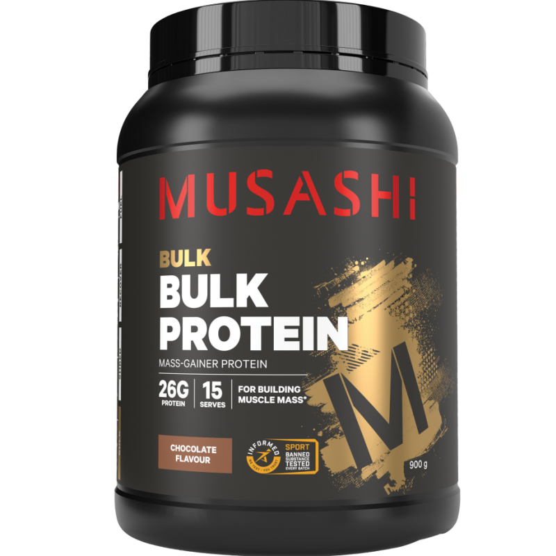 Musashi Bulk Protein Chocolate Milkshake 900g
