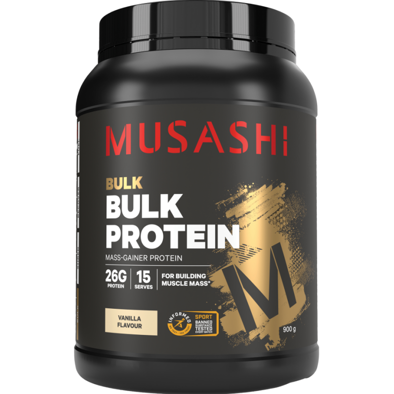 Musashi Bulk Protein Vanilla Milkshake 900g