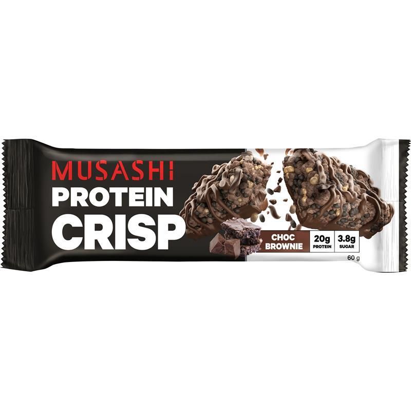 Musashi Protein Crisp Choc Brownie 60g x 12