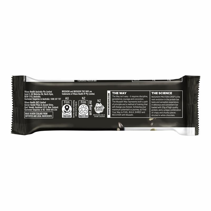 Musashi Protein Crisp White Choc Cookies & Cream 60g x 12