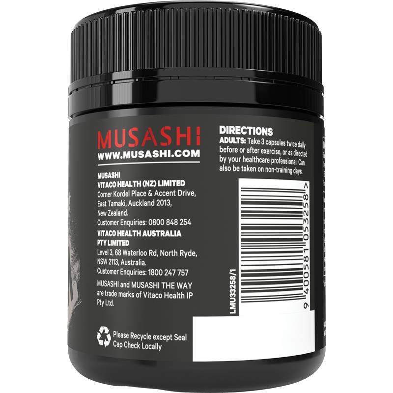 Musashi Creatine Capsules 120 Capsules