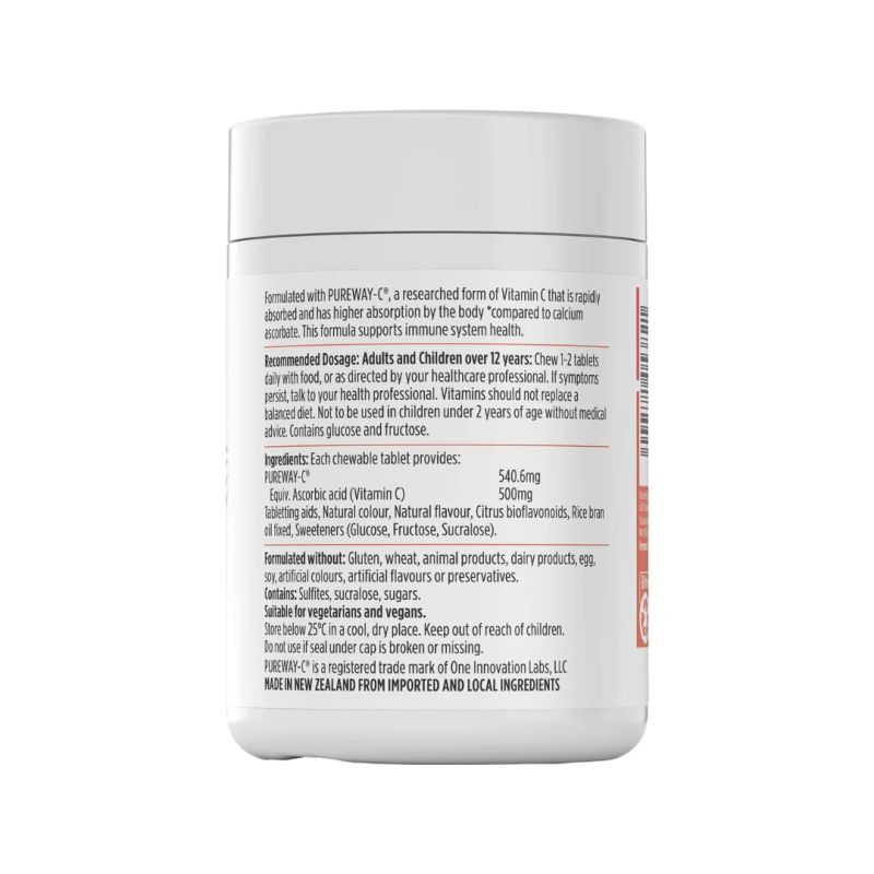 Nutra-Life RAPID-C 500MG CHEW 120 Tables