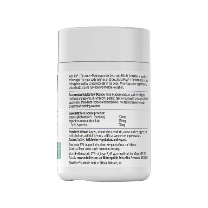 Nutra-Life L-Theanine + Magnesium 60 Capsules