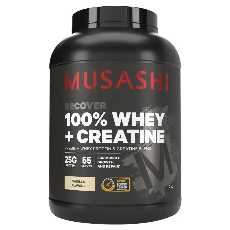 Musashi 100% Whey + Creatine Vanilla 2kg