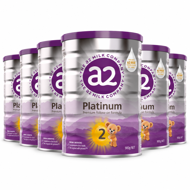 A2 Platinum Stage 2 Follow-On Formula 900g x 6 Tins