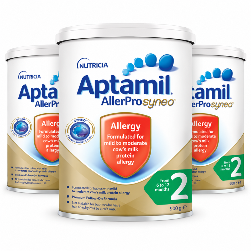 Aptamil AllerPro Syneo 2 Follow-On Formula 900g x 3 Tins