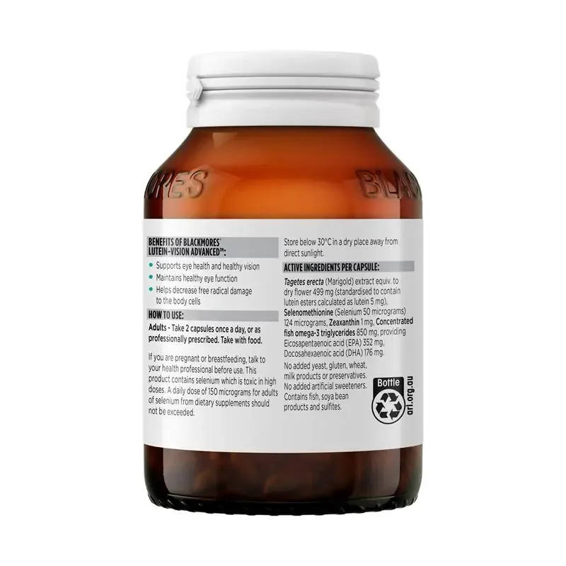 Blackmores Bilberry Eye Support Advanced 30 Tablets