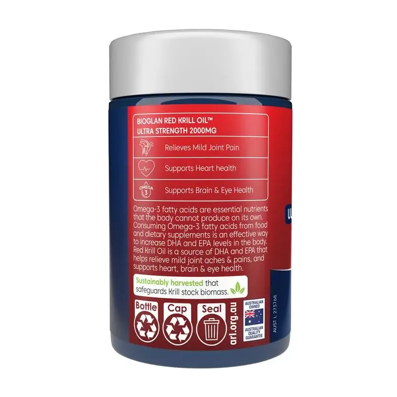 Bioglan Red Krill Oil 2000mg 30 Capsules