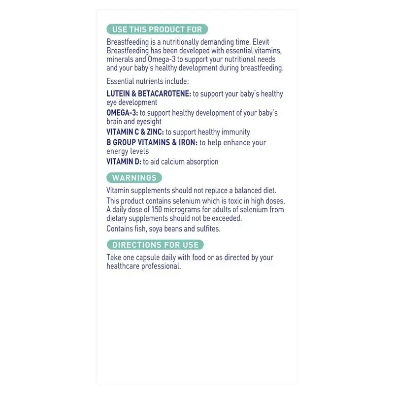 Bayer-Elevit Breastfeeding 60 Capsules