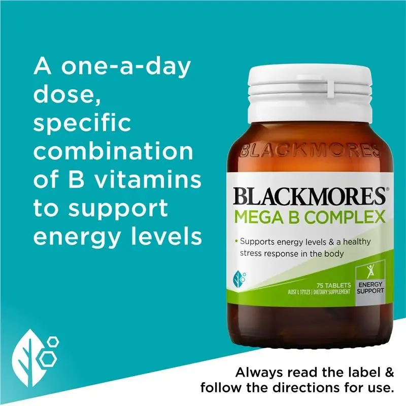 Blackmores Mega B Complex 75 Tablets