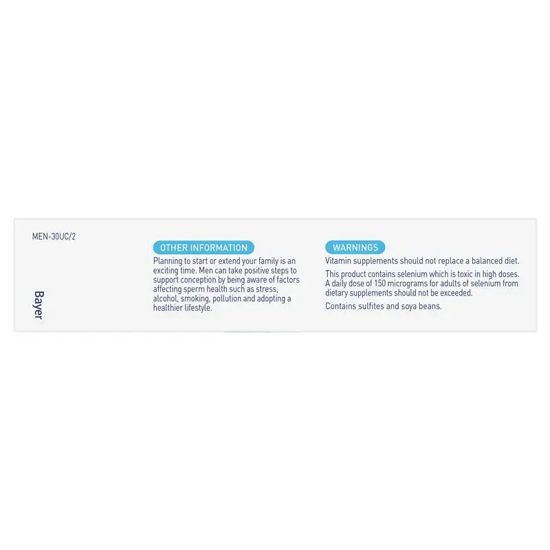 Menevit Pre-conception Sperm Health 30 Capsules3