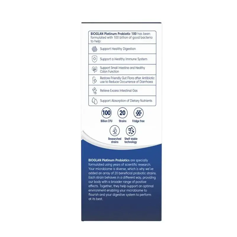Bioglan Platinum Probiotic 100B 60s
