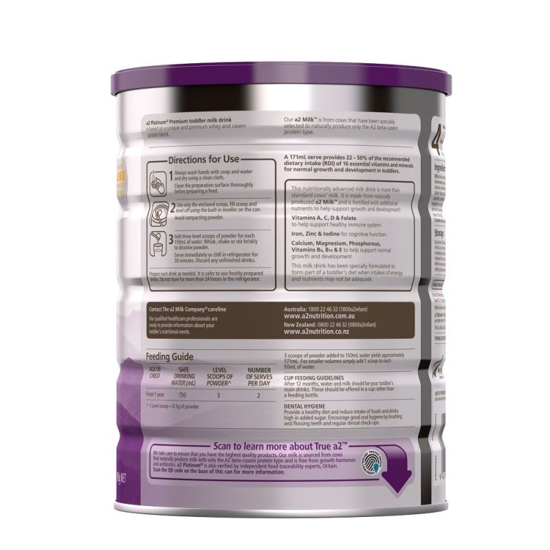 A2 Milk-Stage 3 Platinum Premium Toddler Milk Drink From 1-3 Years 900g