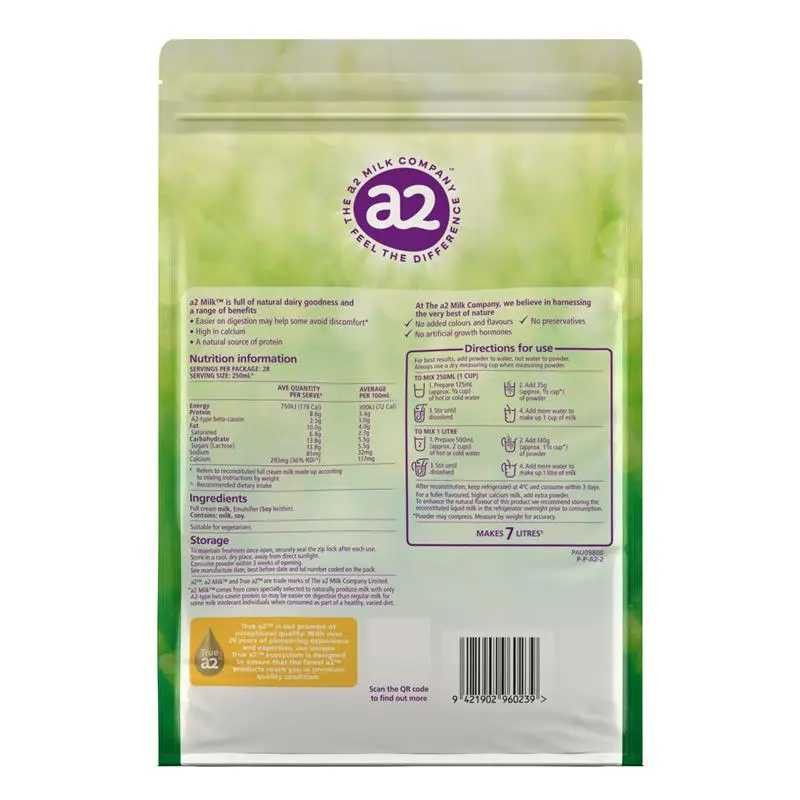 A2 Milk-Instant Full Cream Milk Powder 1kg