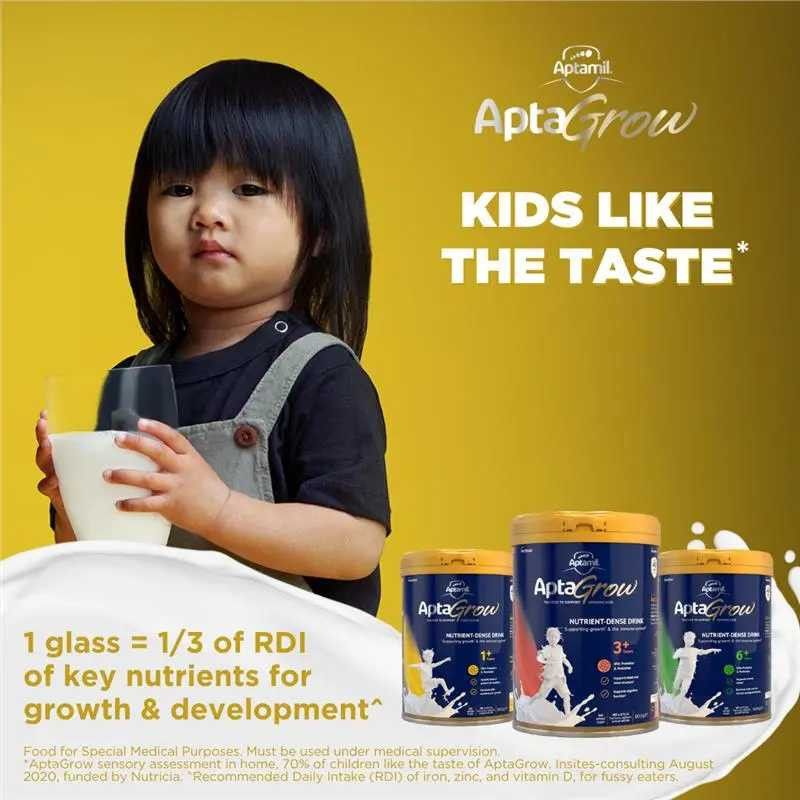 Aptamil-AptaGrow Nutrient Dense Drink For 6+ Years 900g