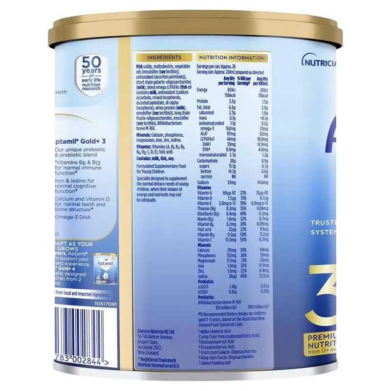 Aptamil-Stage 3 Gold+ Premium Toddler Nutritional Supplement From 1-2 Years 900g