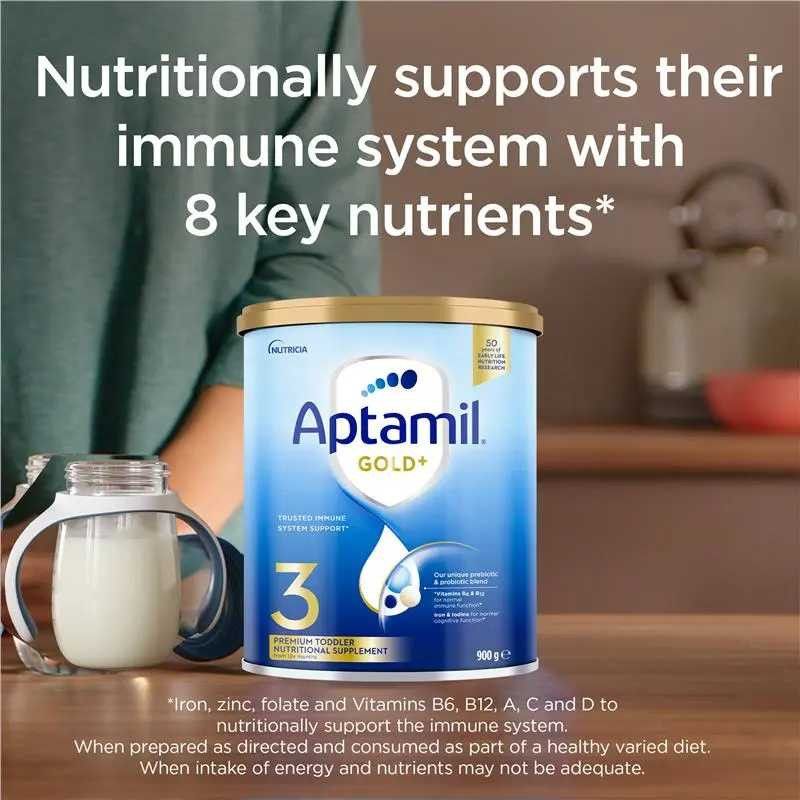 Aptamil-Stage 3 Gold+ Premium Toddler Nutritional Supplement From 1-2 Years 900g