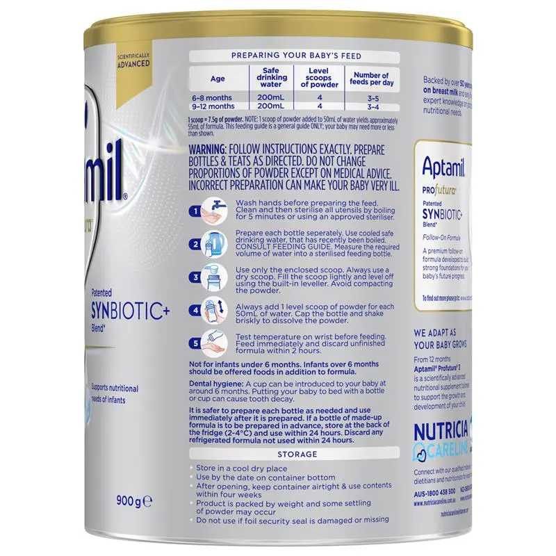 Aptamil-Stage 2 Profutura Premium Follow-On Formula From 6-12 Months 900g