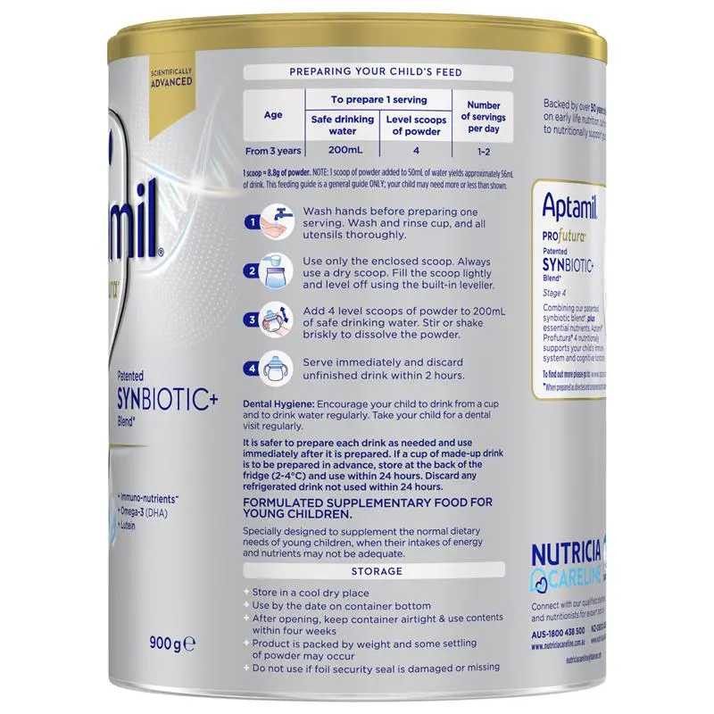 Aptamil-Stage 4 Profutura Premium Supplementary Food From 3 Years 900g