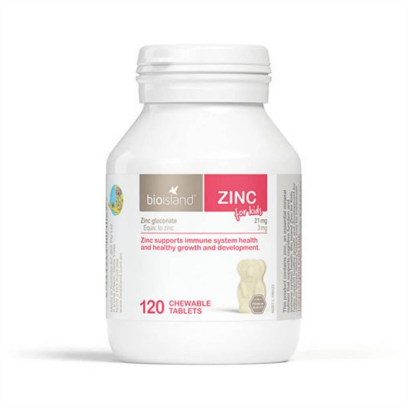 Bio Island-Zinc for Kids 120 Chewable Tablets