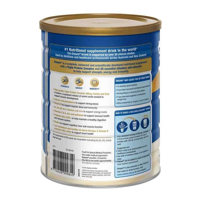 Ensure- Vanilla Powder 800g