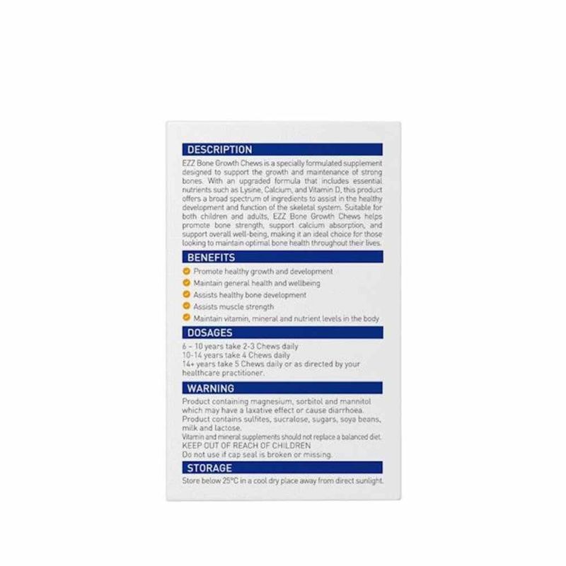 EZZ-Bone Growth Chews 120 Tablets