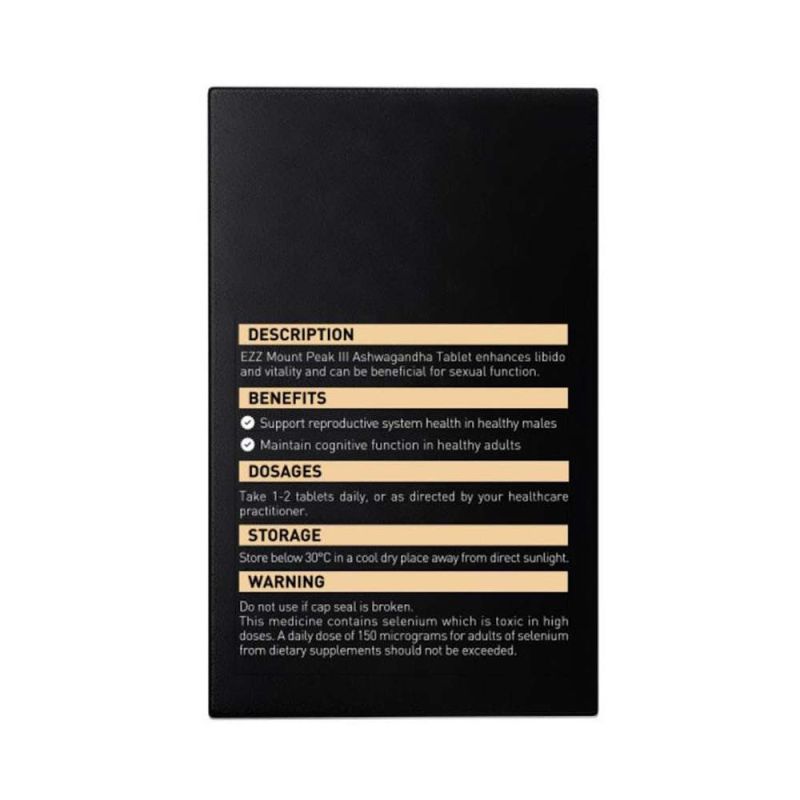 EZZ Mount Peak III Ashwagandha 60 Capsules
