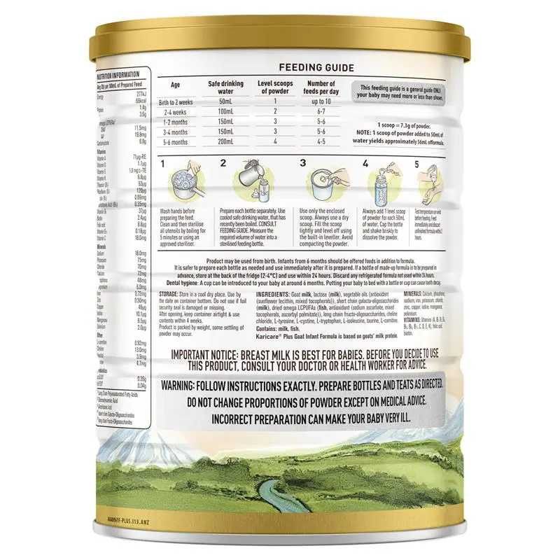 Karicare-Stage 1 Goat Milk Infant Formula From 0-6 Months 900g