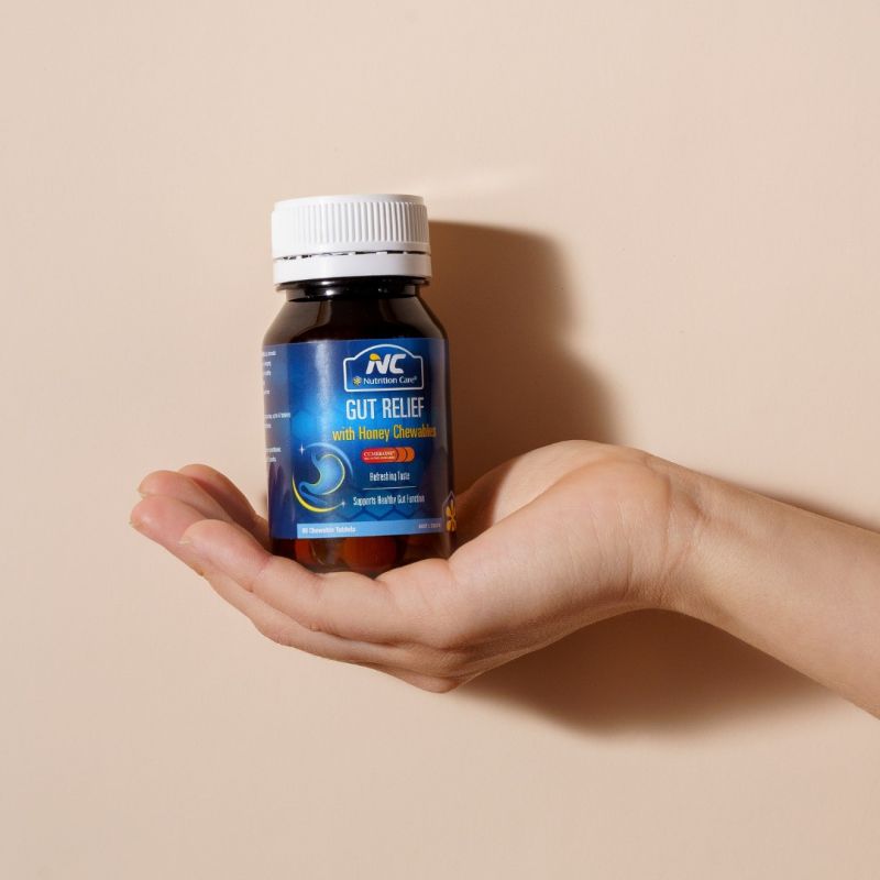 Nutrition Care-Gut Relief with Honey Chewable 60 Tablets