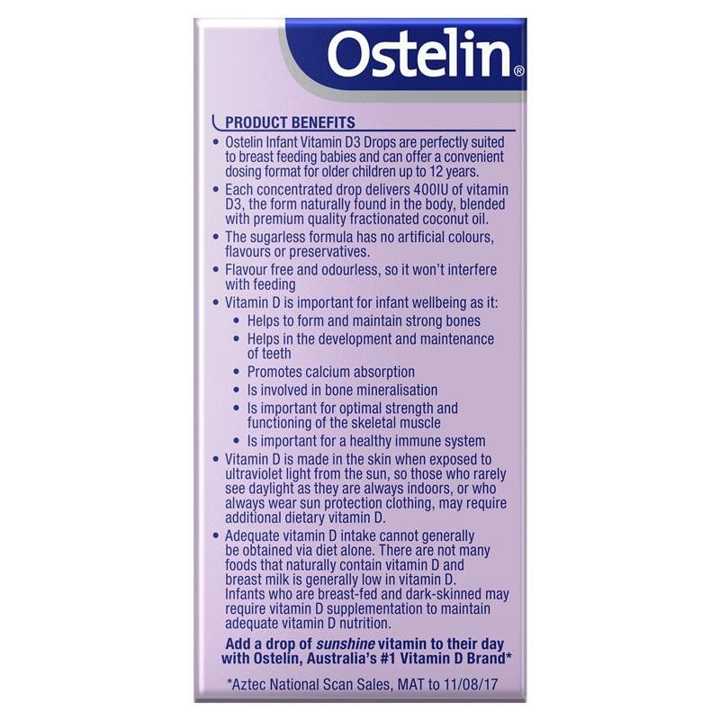 Ostelin-Infant Vitamin D3 Drops 2.4ml