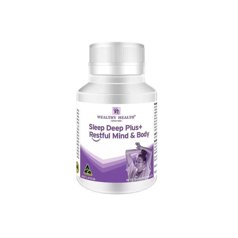 Wealthy Health-Sleep Deep Plus + Restful Mind & Body 60 Tablets