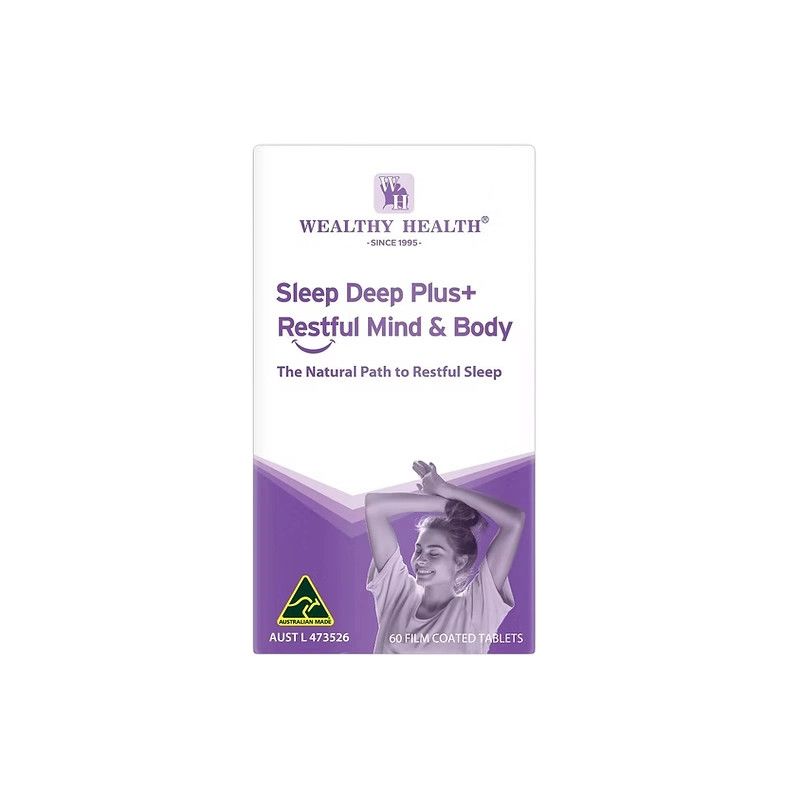 Wealthy Health-Sleep Deep Plus + Restful Mind & Body 60 Tablets