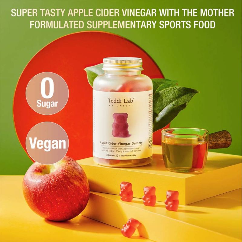 Unichi-Apple Cider Vinegar Gummy 60 Gummies