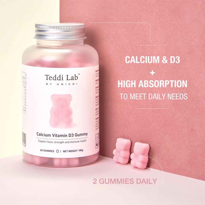 Unichi-Calcium Vitamin D3 60 Gummies
